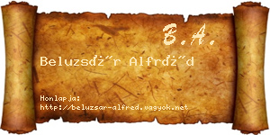 Beluzsár Alfréd névjegykártya